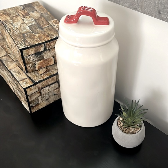 NEW Rae Dunn JINGLE Ceramic Large Canister - Picture 3 of 8